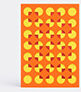 Dotsy Pattern Card, Yellow, Orange And Red