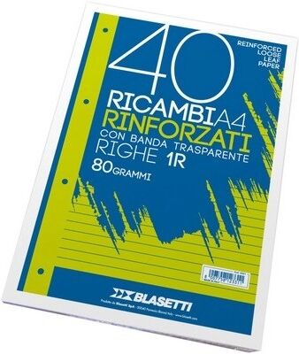 Offertecartucce.com Ricambi rinforzati Blasetti A4 rigatura 1R conf. 40 pz.