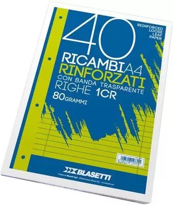 Offertecartucce.com Ricambi rinforzati Blasetti A4 rigatura 1RC conf. 40 pz.