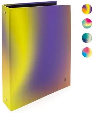 Offertecartucce.com Raccoglitore Scatto 4 anelli formato A4 in cartone multicolore