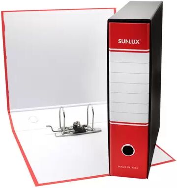 Offertecartucce.com Registratore archivio Sunlux Protocollo rosso dorso 8 34x29x8 cm 1 pz.