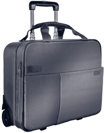 Leitz 60590084 bagaglio Nero, Argento 25 L Pelle, Metallo, Poliestere (60590084)