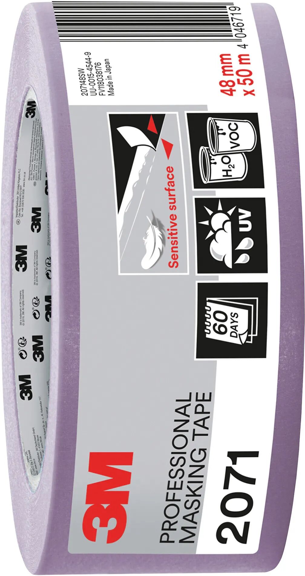 3M NASTRO MASCHERATURA  2071 48mm x 50m VIOLA CARTA WASHI PER SUPERFICI DELICATE