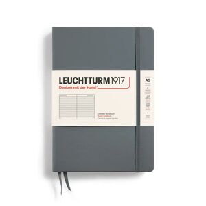 Leuchtturm1917 Notebook Ruled, A5 (Hardcover), Antrasitt