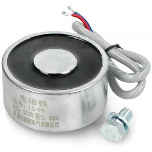 Sterk Elektromagnet Ø 65 Mm 12v   Holder 80kg   Supermagneter.No