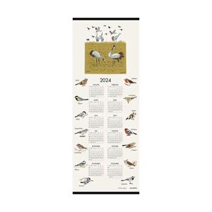 Almedahls Svenske fugler kalender 2024 35 x 90 cm
