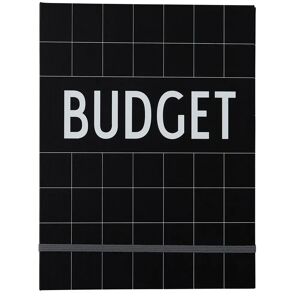 Design Letters budgetbok Svart