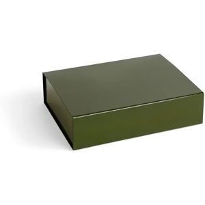 HAY Colour Storage S boks med lokk 25,5 x 33 cm Olive