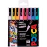 POSCA Uni-Ball PC-3M, Flerfarget, Pastell, Flerfarget, 8 farger, Fint, 0,9 mm, 1,3 mm