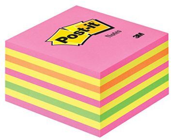 Post-it Post-it Kube 76 x 76 mm rosa/gul 4001895871368