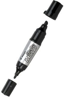 PILOT Merkepenn PILOT Twin Marker jumbo svart 4902505324550