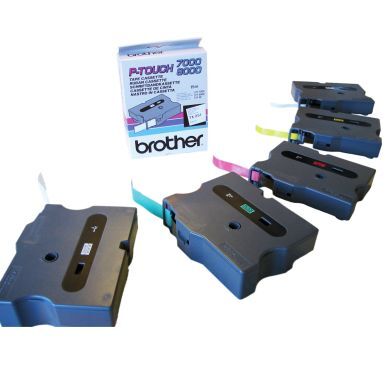 Tape Brother TX251 24 mm, svart på hvit 4977766051064