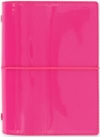 Filofax Pocket Domino Patent hot pink organiser (1472612388)