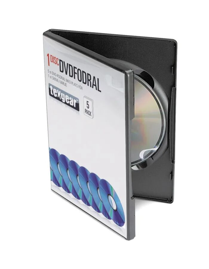 DVD-omslag enkelt, 5-pk.