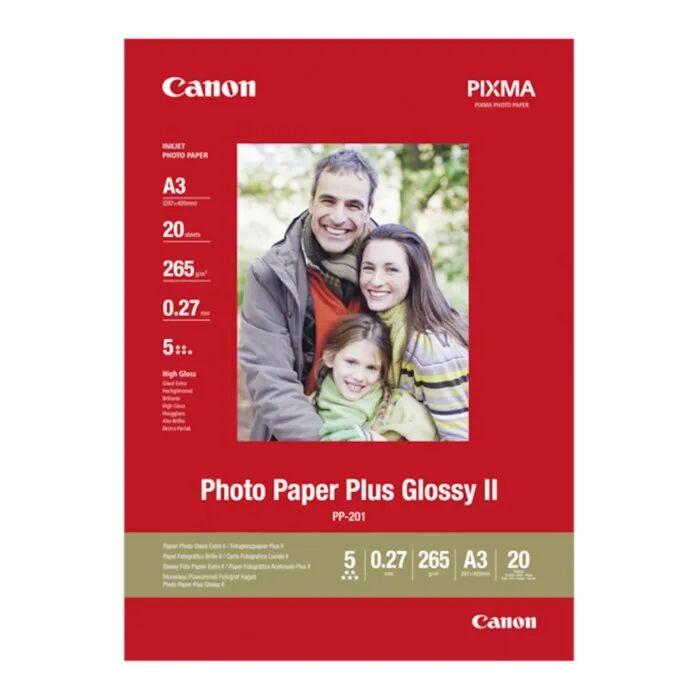 Canon Pus Glossy II Fotopapir A3 20-pk.