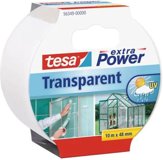 Tesa Transparent reparasjonsteip 10 m