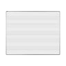 Biała ceramiczna tablica do pisania markerami z nadrukiem ekoTAB, 1500 x 1200 mm, kontur muzyczny
