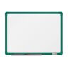 Biała magnetyczna tablica do pisania boardOK 600 x 450 mm, zielona rama