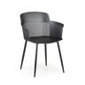 B2B Partner Krzesło barowe plastikowe MOLLY, czarne