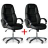 B2B Partner Krzesło biurowe KEVIN 1+1 GRATIS, czarny