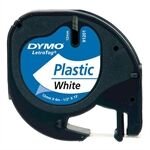 Dymo fita de plástico 91201 (S0721610) branca 12mm x 4m