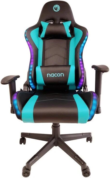 Nacon pcch-650rgb cadeira gaming preta/azul