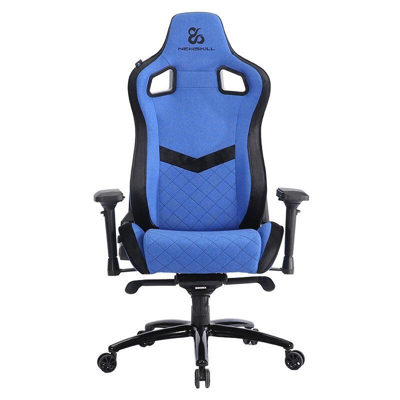 Newskill osiris zephyr cadeira gaming tecido respirável preta/azul escura