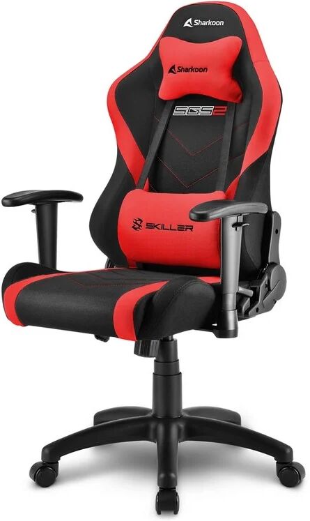 Sharkoon skiller sgs2 jr. cadeira gaming infantil preta/vermelha