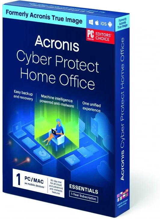 Acronis cyber protect essentials subscrição 1 dispositivo/1 ano descarga digital