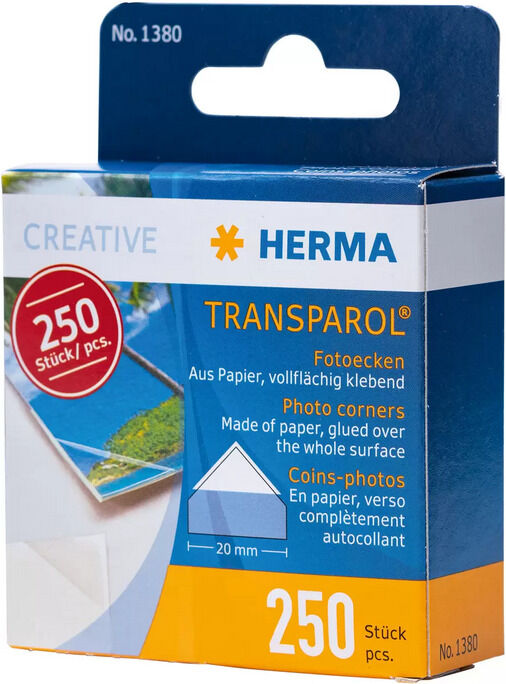 HERMA Recargas Cantos Fotos Transparentes (1380) (250 pe�as)