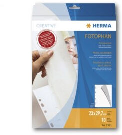 HERMA Folhas cart�o 230 x 297 mm branco 10 pcs