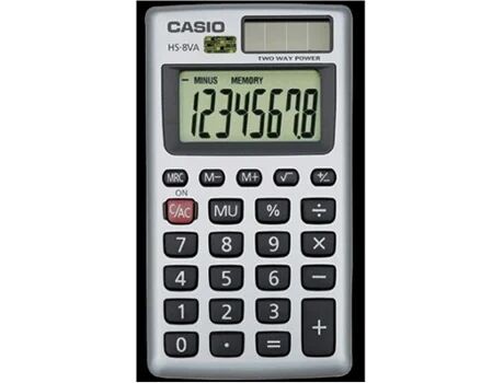 Casio Calculadora Básica HS8V (8 dígitos)