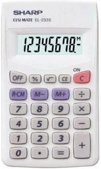 Sharp Calculadora Básica EL-233S Branco (8 dígitos)