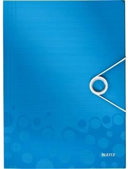 Leitz Pasta 3 abas WOW Azul (A4 - Capacidade: 150 folhas)