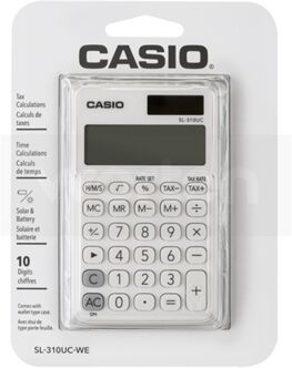 Casio Calculadora Básica SL-310UC-WE Branco (10 dígitos)