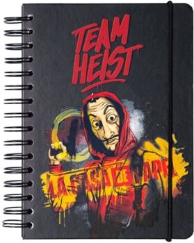 La Casa De Papel Caderno Team Heist (A5)