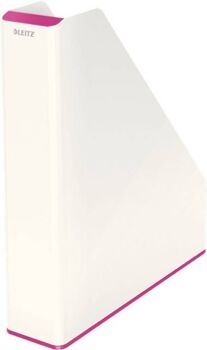 Leitz Porta-Revistas WOW Rosa (31.8 x 7.3 x 27.2 cm)