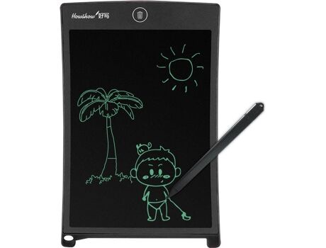 Howshow Tablet LCD para Escrita (Preto - 110 g)