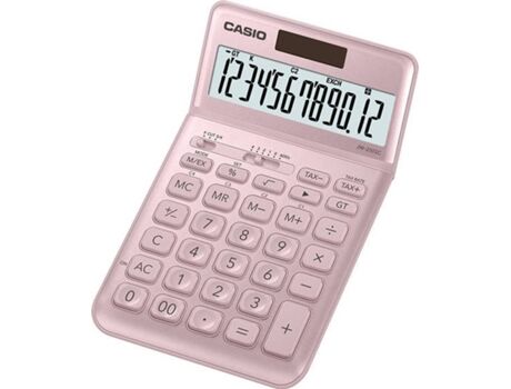 Casio Calculadora Básica JW-200SC-PK Rosa (12 dígitos)