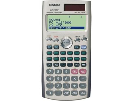 Casio Calculadora Financeira FC200V (12 dígitos)