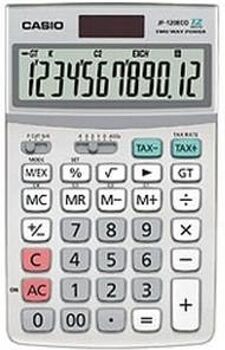 Casio Calculadora com Impressão JF-120 ECO Cinzento (12 dígitos)