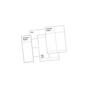 Transportetikett Thermo 107x251mm falsad 500ark/fp