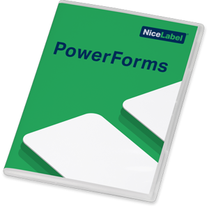 NiceLabel 2017 PowerForms, Etikettprogram för kontrollerade utskrifter i applikationer