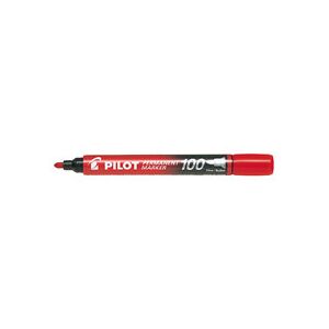 Märkpenna Pilot Permanent Marker 100 Röd 12st/fp