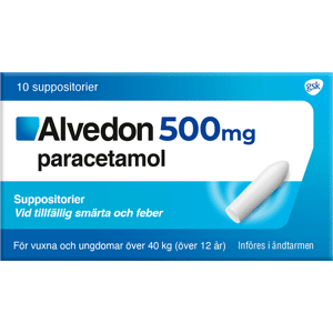 Alvedon Suppositorium 500 mg 10 st