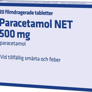 Evolan Paracetamol NET 500 mg 20 filmdragerade tabletter