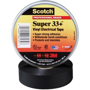 3M Scotch Super 33+ Eltejp 50 Mm X 33 M, Tejp & Tätningslister