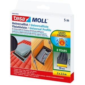 Tesa Universal 05962-00002-01 Tätningslist 5 M, 10 Mm, 5 Mm, Svart, Tejp & Tätningslister