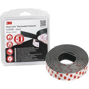 3M Snabblås Dual Lock SJ3560 återförslutningsbart, transparent, 25 mm x 2,5 m, 5.7 m