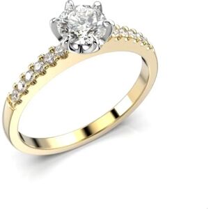 Festive Julianna krona diamantsidostensring 0,62 ct gultvitguld 0,62 ct 682-062-KV